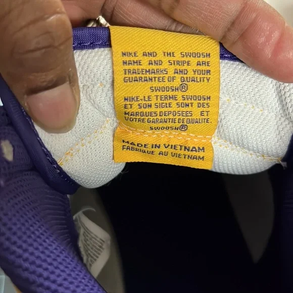 Nike Dunk Hi Retro sZ 15 Laker scheme inspired BRAND NEW NEVER WORN Box NO LID - Picture 5 of 14